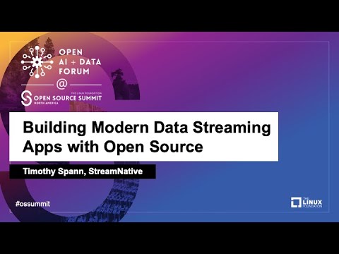 Building Modern Data Streaming Apps with Open Source - Timothy Spann, StreamNative