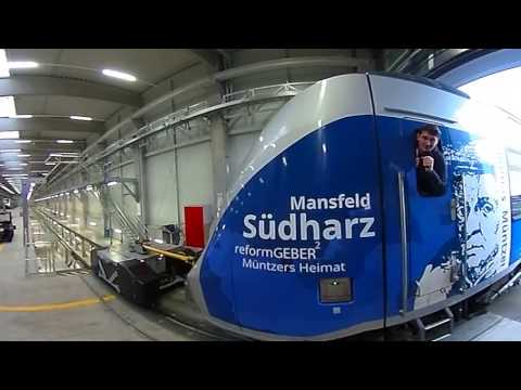 360°-Video-Reportage: Die XXL-Zugwerkstatt