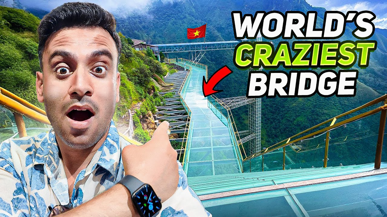 A traveler embarks on a visit to Glass Bridge.