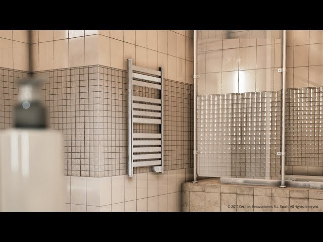 Toalheiro Elétrico Cecotec ReadyWarm 9000 Twin Towel Black 500W Proteção IP24 video