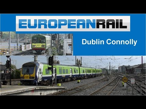 Irish Rail Commuter Class 29000 & DART Class 8500 Trains at Dublin Connolly Station