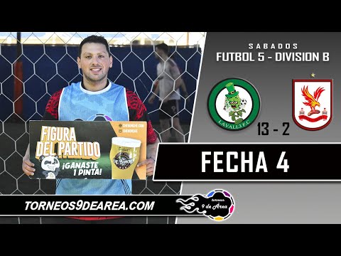 Lavall3 FC vs Crystal Parri - Futbol 5 B - Sabados - Fecha 4 - Torneos 9 de Área 🏟⚽🏆