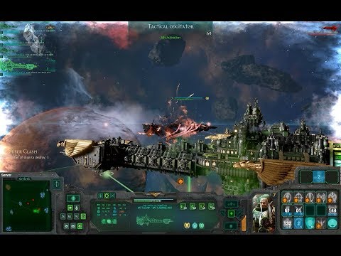 Dark Angels vs Chaos, Heroic Difficulty + Elite Mode 700 points - Battlefleet Gothic Armada