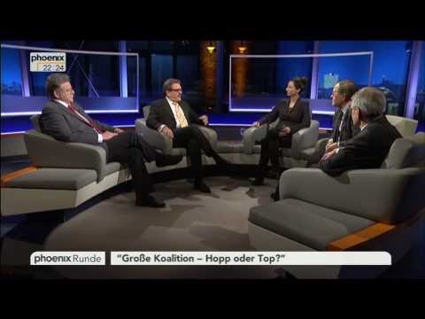 Große Koalition - Hopp oder top? - phoenix Runde vom 11.12.2013