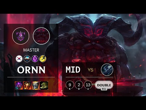 Ornn Mid vs Lissandra - KR Master Patch 10.14