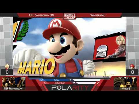 CFL Smackdown 94 WiiU Arcadian - TSF Frankenbean (Shulk) vs Virgo G (Mario) - Winners R2