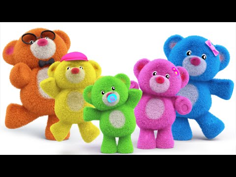 teddy bear finger family | teddy bear turn around | nursery rhymes | kids songs | kids tv