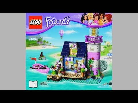 LEGO Friends 41094 Heartlake Lighthouse - instruction timelapse