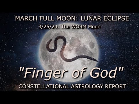 March 2024 Full Moon (Worm Moon): "Finger of God" 3/25