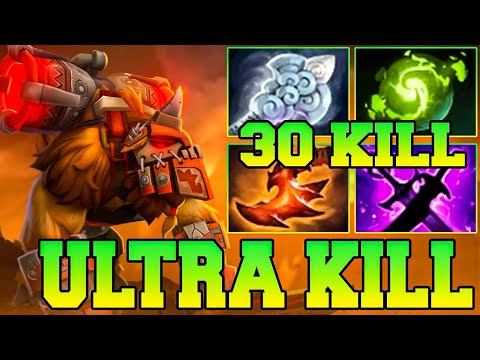 Ultra Kills + 30 Kills Earthshaker Dota 2 Mid Carry Pro Gameplay Item Build Guide 7.35