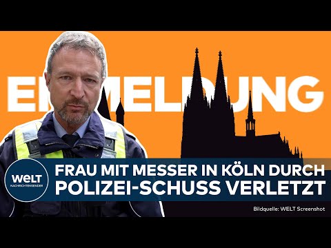 Video Thumbnail: KÖLN: MESSERANGRIFF AUF POLIZISTEN - Täterin durch Polizei-Schuss gestoppt | EILMELDUNG