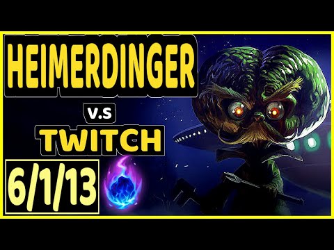EVANRL (HEIMERDINGER) vs TWITCH - 6/1/13 KDA BOTTOM ADC GAMEPLAY - NA Ranked GRANDMASTER