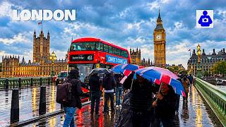 Central London Rainy Walking Tour 2026 🇬🇧 A Walk Through the WEST END | London C