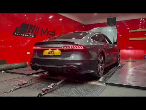 Audi A7 stage 1 remap with IPE catback valvetronic exhaust system with full carbon rear defuser @MSL