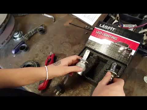 How to install h4 or 9003 led lasfit lights subaru