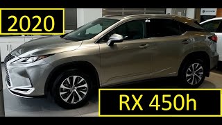 2020 Lexus RX 450h Premium Package Review of Features and walk around in Atomic Silver 2020 Lexus RX 450h hybrid Interior video