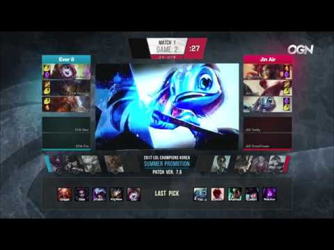 [2017 S7 LCK Summer] Promotion Day 1 - EEW vs JAG - Game 2 - League of Legends - OGN - 1080p