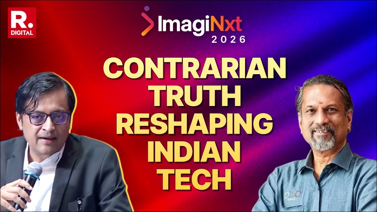 Zoho Founder Sridhar Vembu At ImagiNxt 2026 Summit | Exclusive With Arnab Goswami