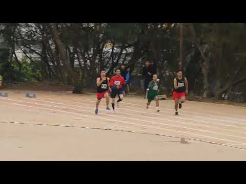 100m masculino cat 45 anos Master 2022