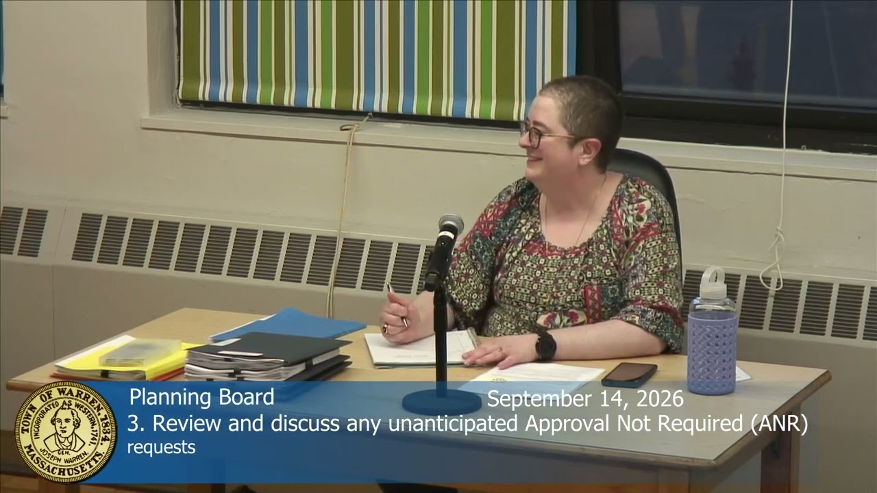 From the Planning Board