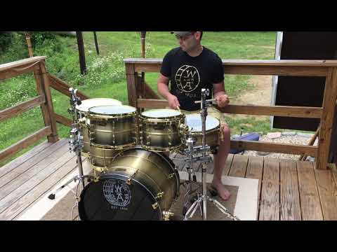 Walberg & Auge All Brass Shell Drum Set Demo3