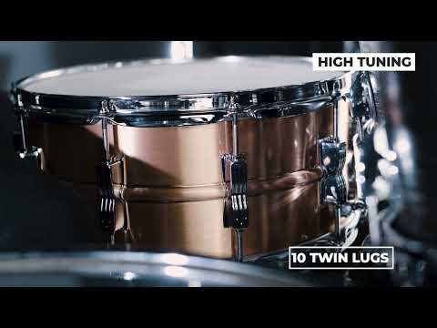 Ludwig Acro Copper 6.5x14" 10-Twin Lugs Seamless Brushed Shell Kit Snare Drum | LB654BM | NEW | Made in the USA | Authorized Dealer image 6