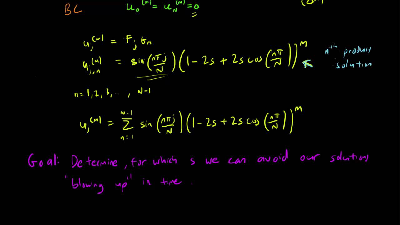 6.3 Stability analysis using product solutions