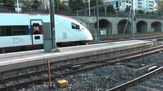 preview picture of video 'Swiss railways Neuchatel Morning Rush Hour Part 2'