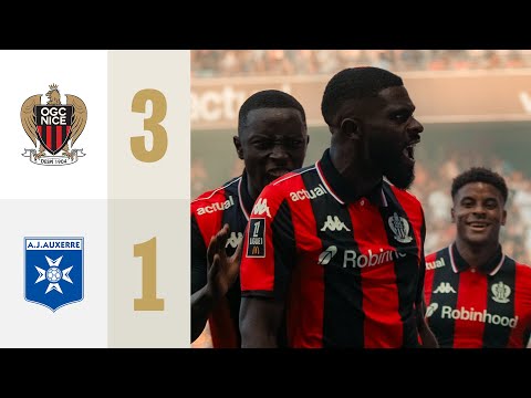 Résumé : Nice - Auxerre (3-1) I J2 - Ligue 1 McDonald's 2025-2026