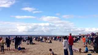 preview picture of video 'Avro Vulcan. Scottish Air Show 2014. Ayr beach. Flyby.'