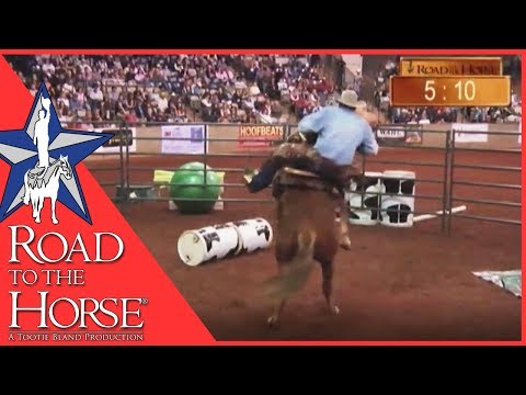 Must Watch - Pat Parelli famous buck off at Road to the Horse 2011