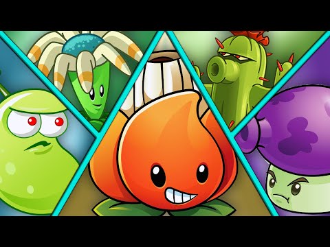 PvZ 2 Challenge - LASER BEAN vs BLOOMERANG vs FUME SHROOM vs CACTUS vs A.K.E.E. - Who Will Win?