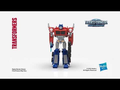 Transformers Toys EarthSpark Deluxe Class Optimus Prime Action Figure thumbnail