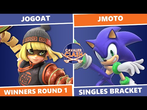 Cavalier Clash 4: Winners Round 1 - JoGoat (Min Min, Snake) Vs Jmoto (Sonic) SSBU Singles (no g1)