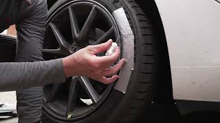 Tesla Model 3 Curbed Wheel Quick Repair- 10 Minutes - Just Need A Cheap Dremel Type Tool.