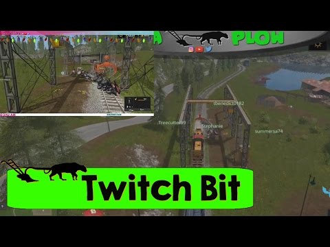 Twitch Bit: Farming Simulator 17 FUN WITH THE TRAIN