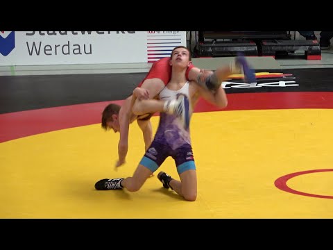 Wrestling / Ringen, DM 2023, Jugend A, 51 kg, Freestyle, Koch - Weiß