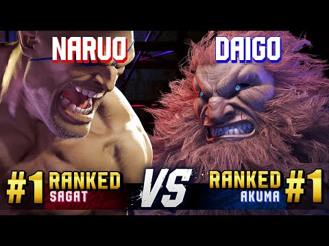 SF6 ▰ NARUO (#1 Ranked Sagat) vs DAIGO (#1 Ranked Akuma) ▰ High Level Gameplay