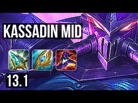KASSADIN vs RUMBLE (MID) | Rank 1 Kassadin, 4/1/8, Rank 11 | KR Challenger | 13.1