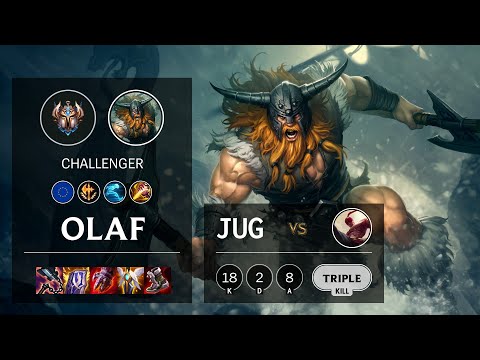 Olaf Jungle vs Lee Sin - EUW Challenger Patch 11.16