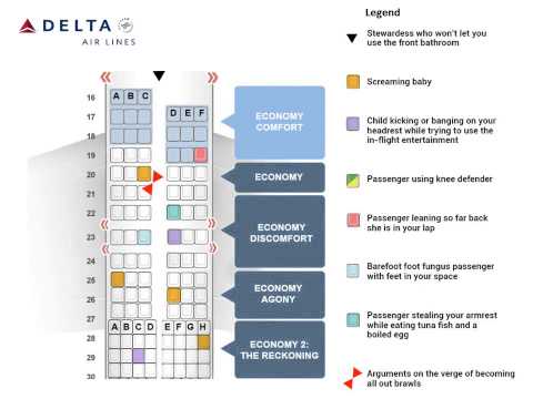 Delta seat selection main cabin image