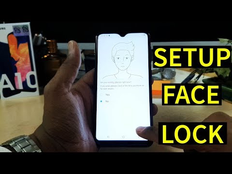 How to set face unlock in Samsung Galaxy A10