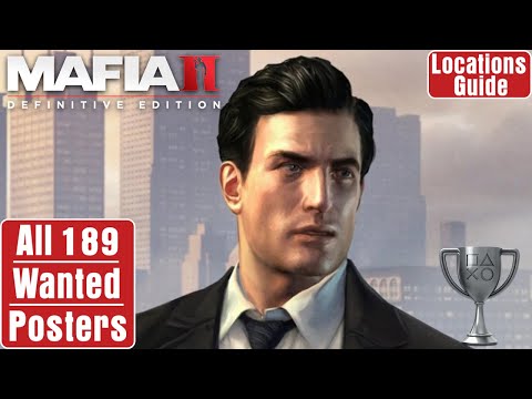 ALL 189 Wanted Poster Locations | MAFIA 2 Definitive Edition | Card Sharp Trophy