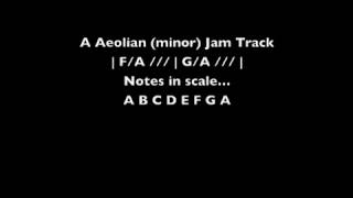 A Aeolian (minor) Jam Track
