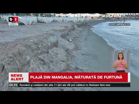 MANGALIA BEACH, SWEEPED BY A STORM_B1TV News_12 Aug. 2025