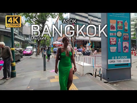 🇹🇭 4K HDR | Sukhumvit Road Asok to Nana Bangkok | City Walk | Full Walking Tour