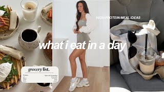 realistic what i eat in a day: high protein, intuitive eating, how to lose fat & build muscle!