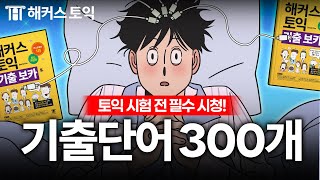 토익 시험 전 필수 시청!😴 해커스 노랭이 토익 단어 300개 자동 암기