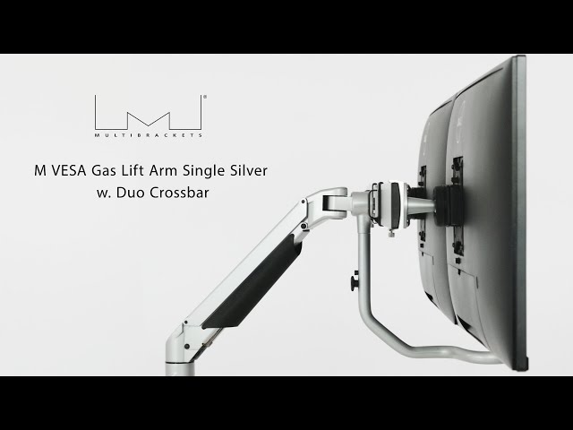 Vidéo teaser pour M VESA Gas Lift Arm w  Duo Crossbar 2 Silver