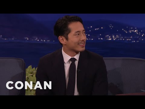 Steven Yeun Feels Dead In Real Life Now | CONAN on TBS